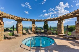 Hot tub at Serrano Country Club in El Dorado Hills, CA.